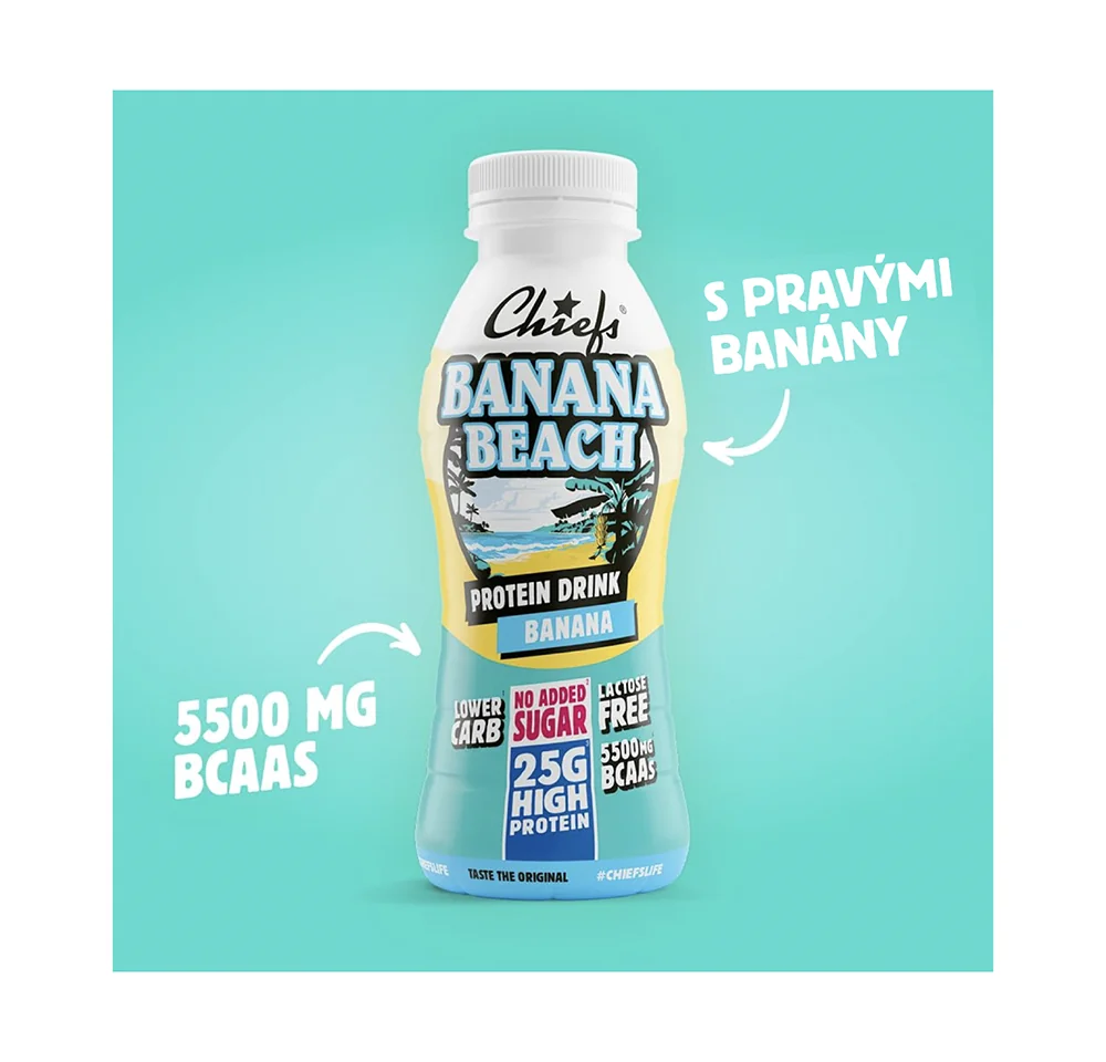 Chiefs Banana Beach protein drink 330 ml banana