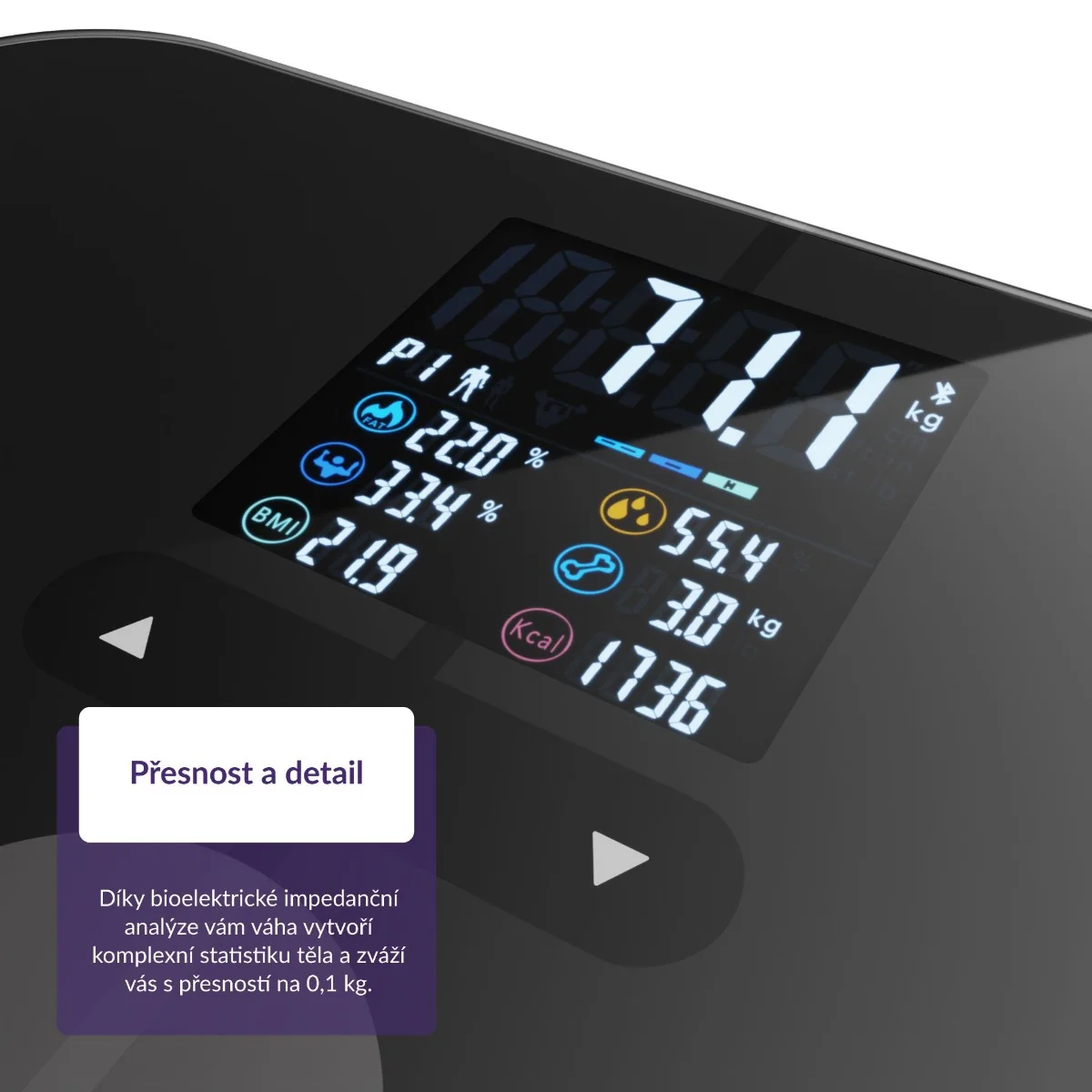 Truelife FitScale W7 BT Black digitální váha