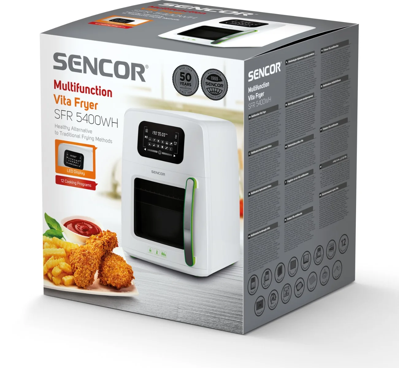 SENCOR SFR 5400 WH horkovzdušná fritéza