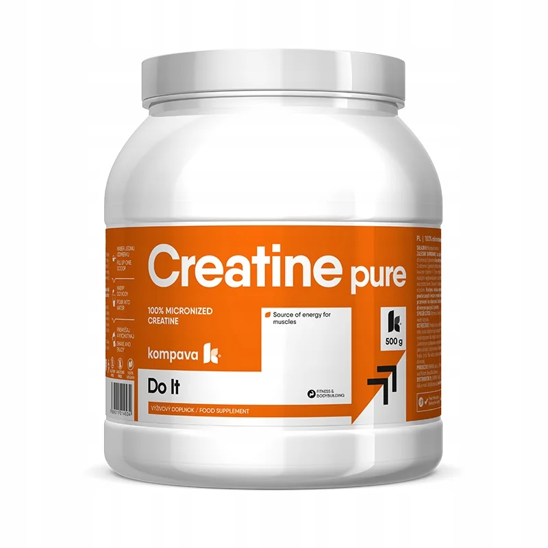 KOMPAVA Kreatin prášek bez příchuti CREATINE PURE 500 g / 100 porcí