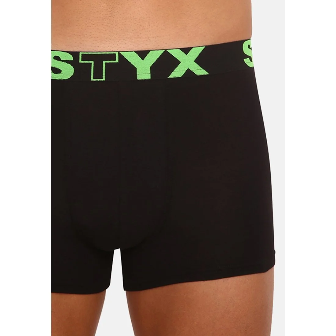 Styx Pánské boxerky sportovní guma černé (G962) M