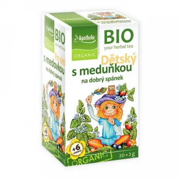 Apotheke BIO Dětský ovocný čaj s meduňkou nálevové sáčky 20x2 g
