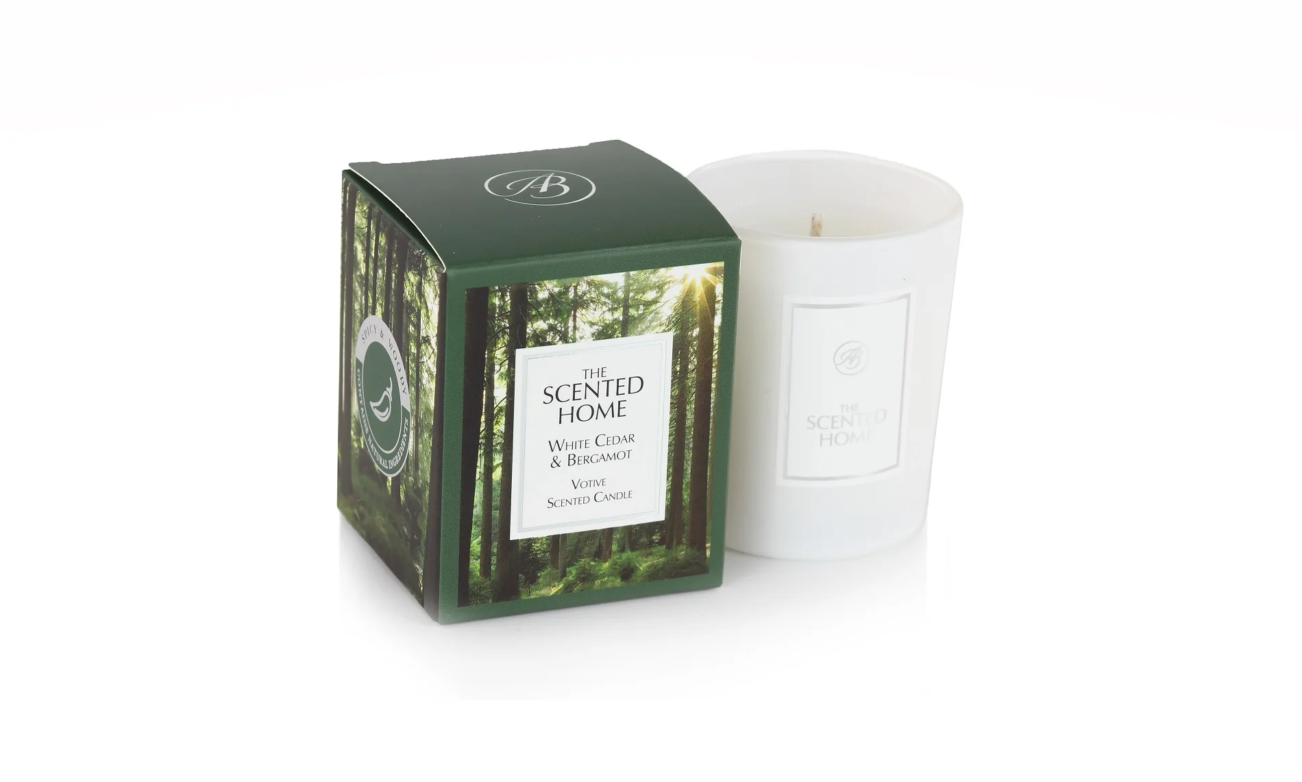 Ashleigh & Burwood London Vonná svíčka THE SCENTED HOME - WHITE CEDAR & BERGAMOT 70g