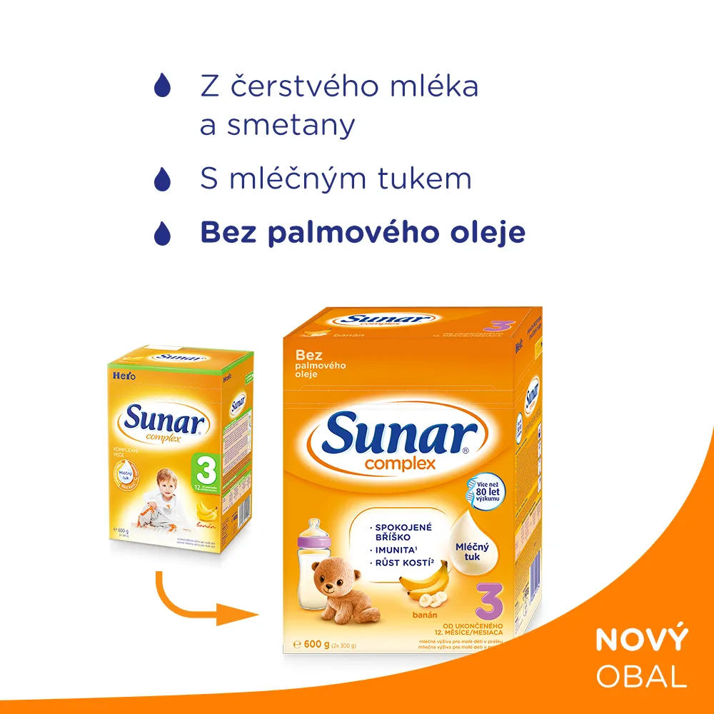 Sunar Complex 3 banán 600 g