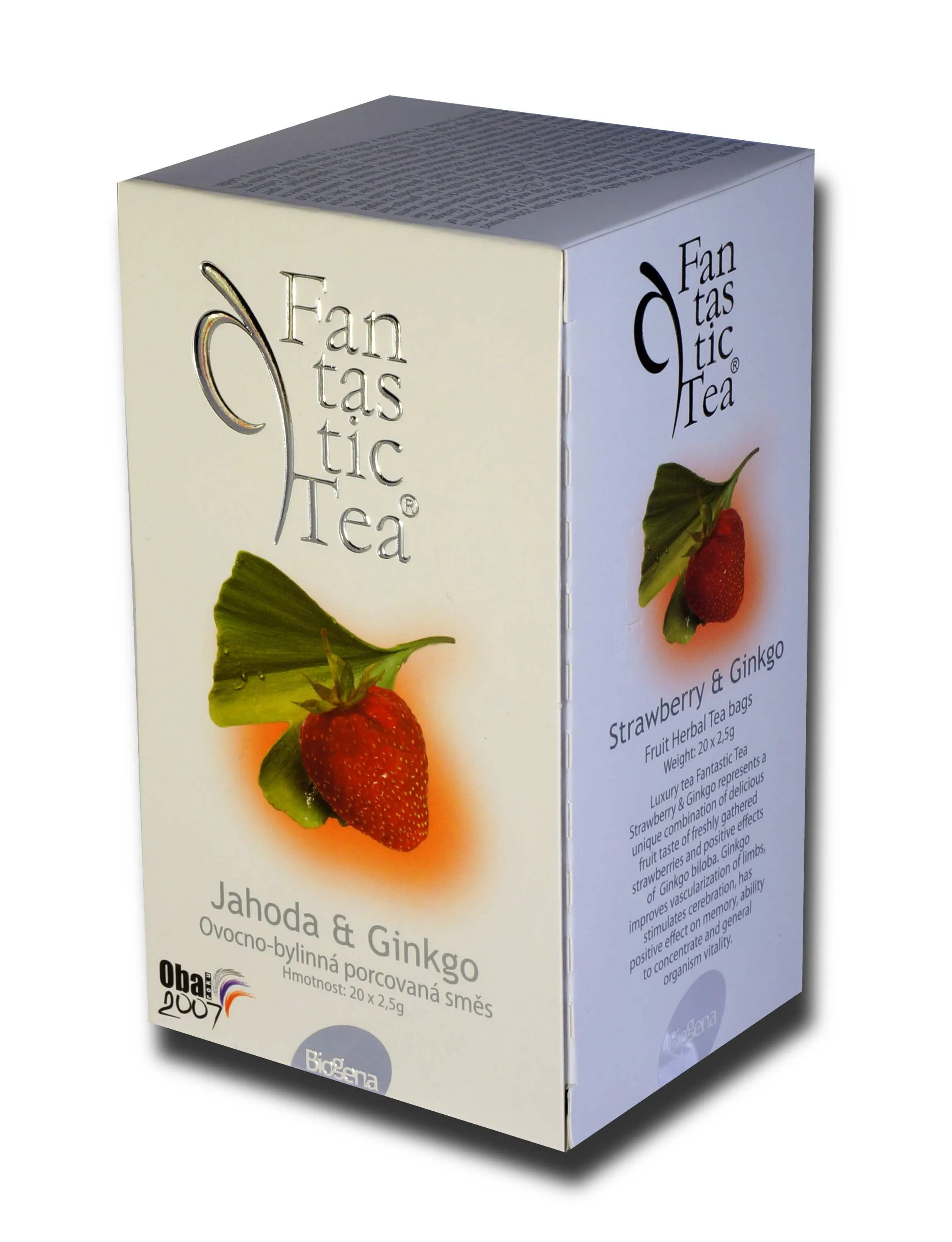 Biogena Fantastic Tea Jahoda + Ginkgo 20 x 2,5 g