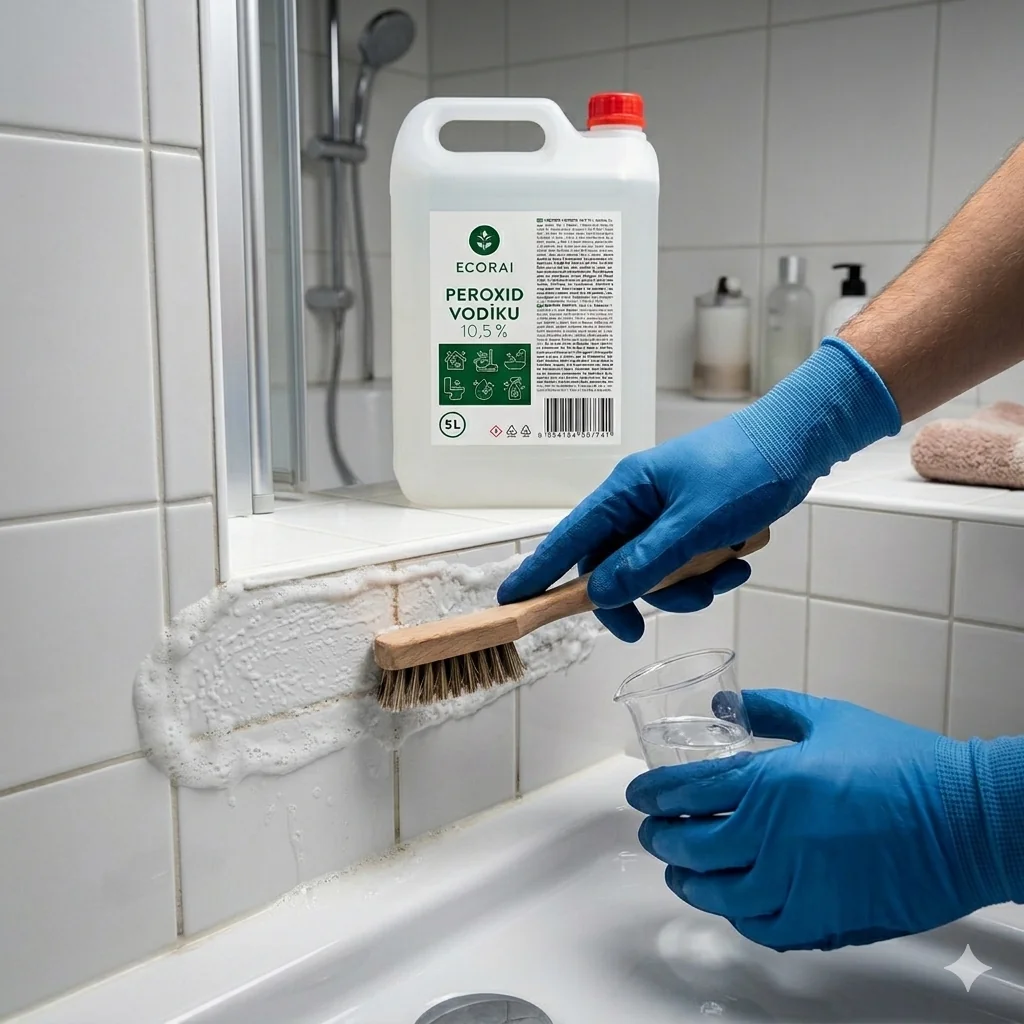 Ecorai Peroxid vodíku 10,5 % na úklid EXTRA ÚČINNÝ 2 x 5 l (10 l) výhodné balení