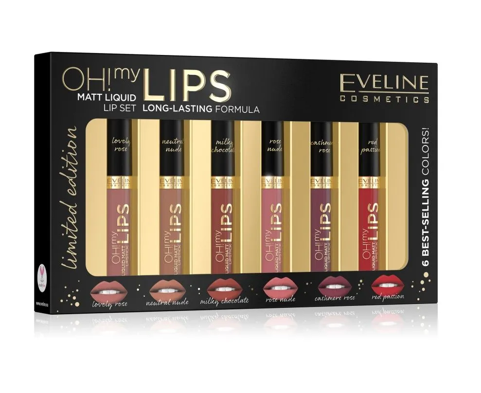 Eveline Oh! My lips set mini rtěnek 6 ks