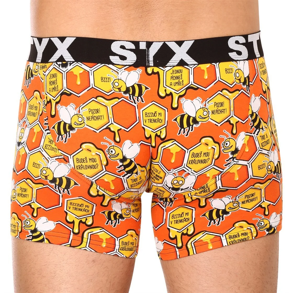 Styx 3PACK pánské boxerky long art sportovní guma vícebarevné (3U12914) XL