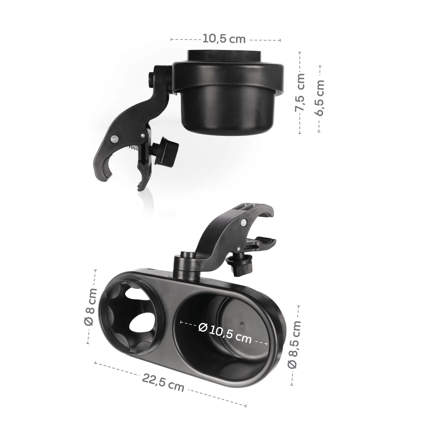 Zopa Držák na svačinu na kočárek, Black
