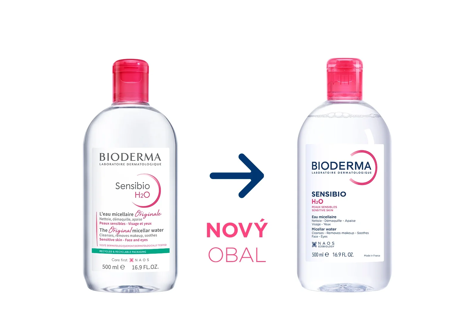 BIODERMA Sensibio H2O micelární voda 500 ml