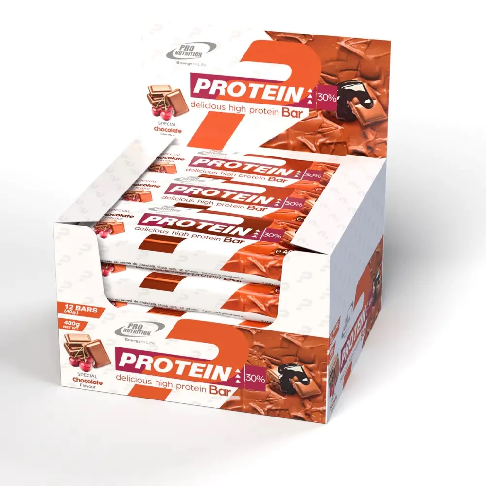 Pro Nutrition Protein Bar 12 x 40 g - vanilka s karamelovou vrstvou