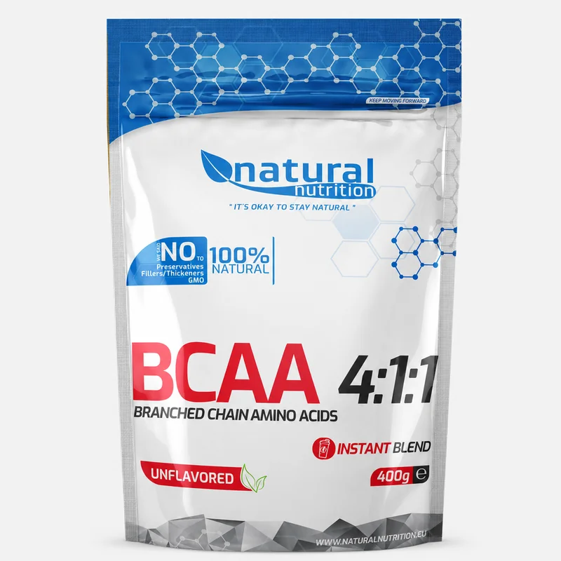 Natural Nutrition BCAA Instant 4:1:1 aminokyseliny Natural 400g