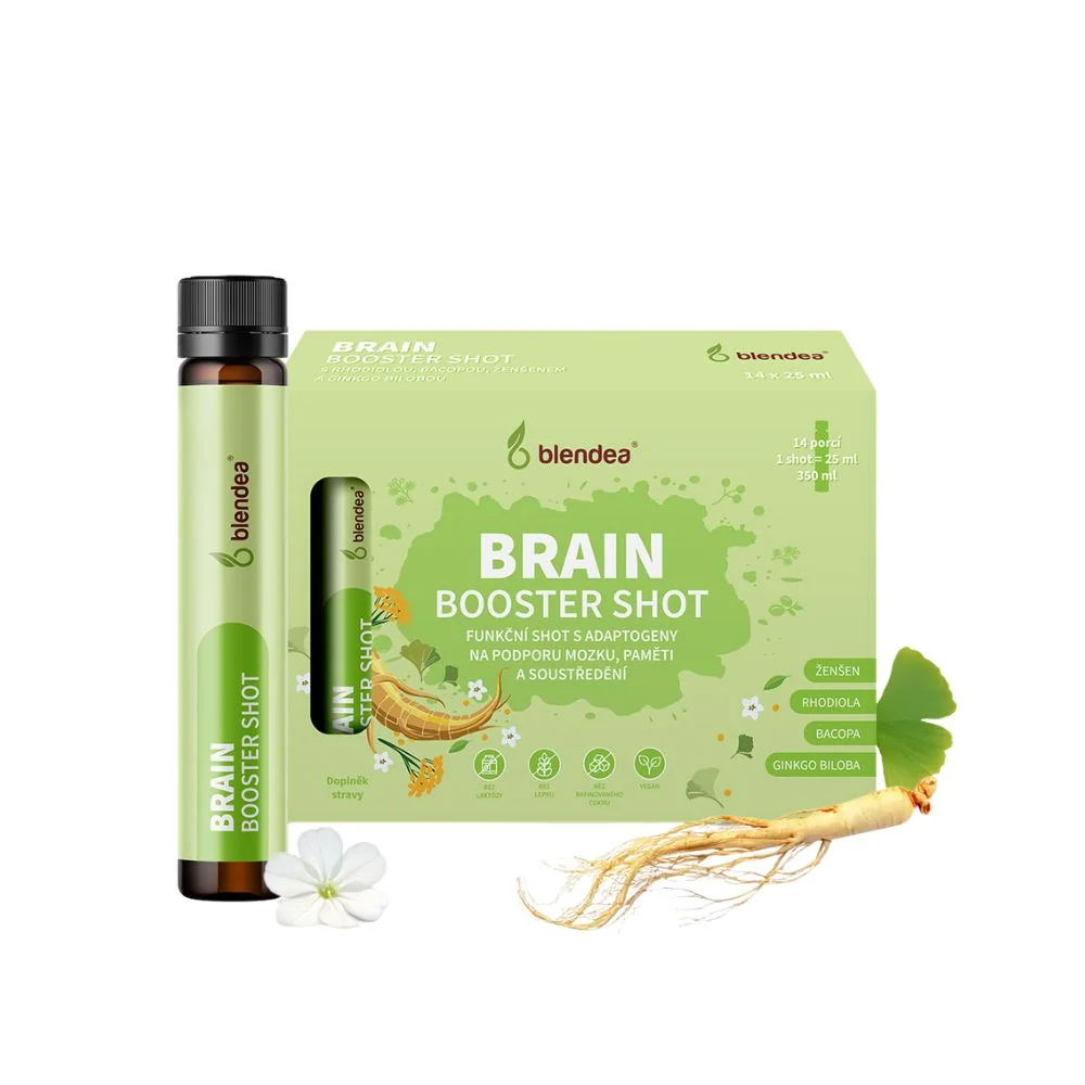 Blendea Brain Booster Shot s adaptogeny 14x25 ml