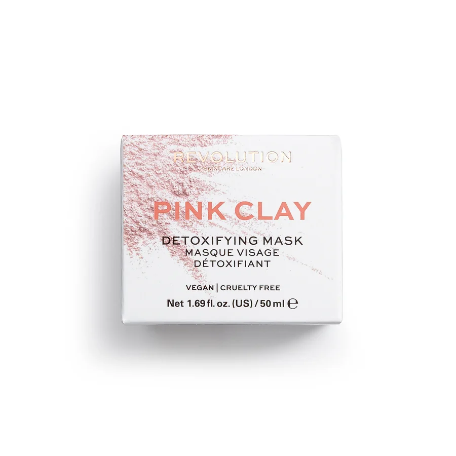 Revolution Skincare Pink Clay Detoxifying maska na obličej 50 ml