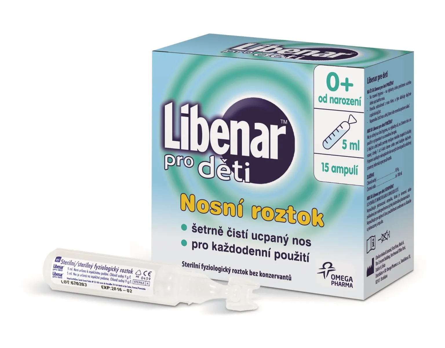 Libenar pro děti ampule 15x5 ml