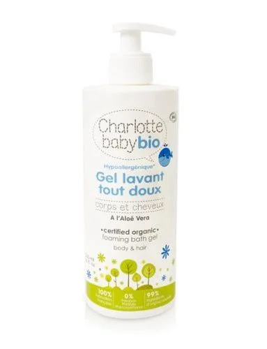 Charlotte BIO Baby Jemný dětský čisticí gel s Aloe Vera 500 ml