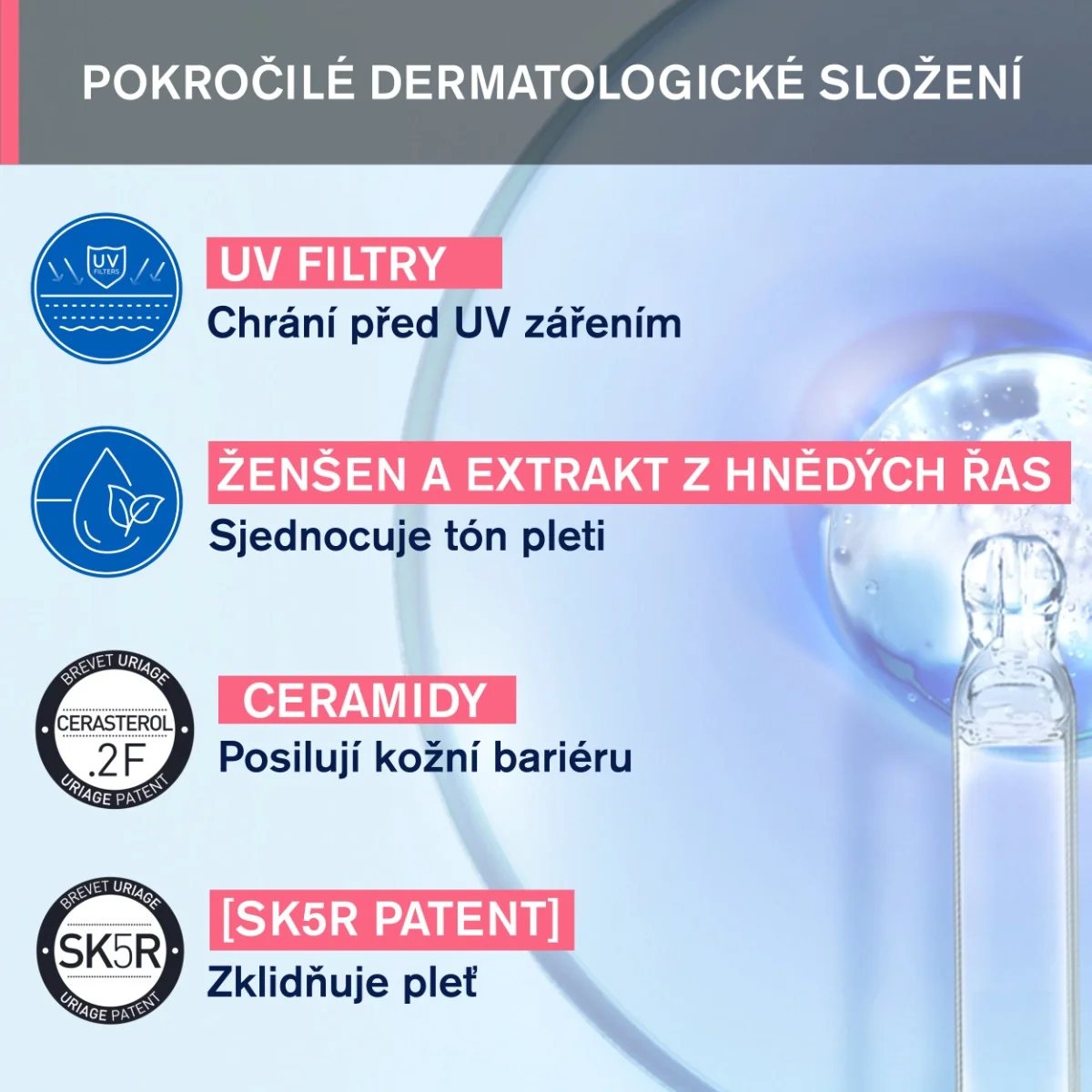 Uriage Roséliane Denní krém pro citlivou pleť se sklonem k zčervenání SPF30 40 ml