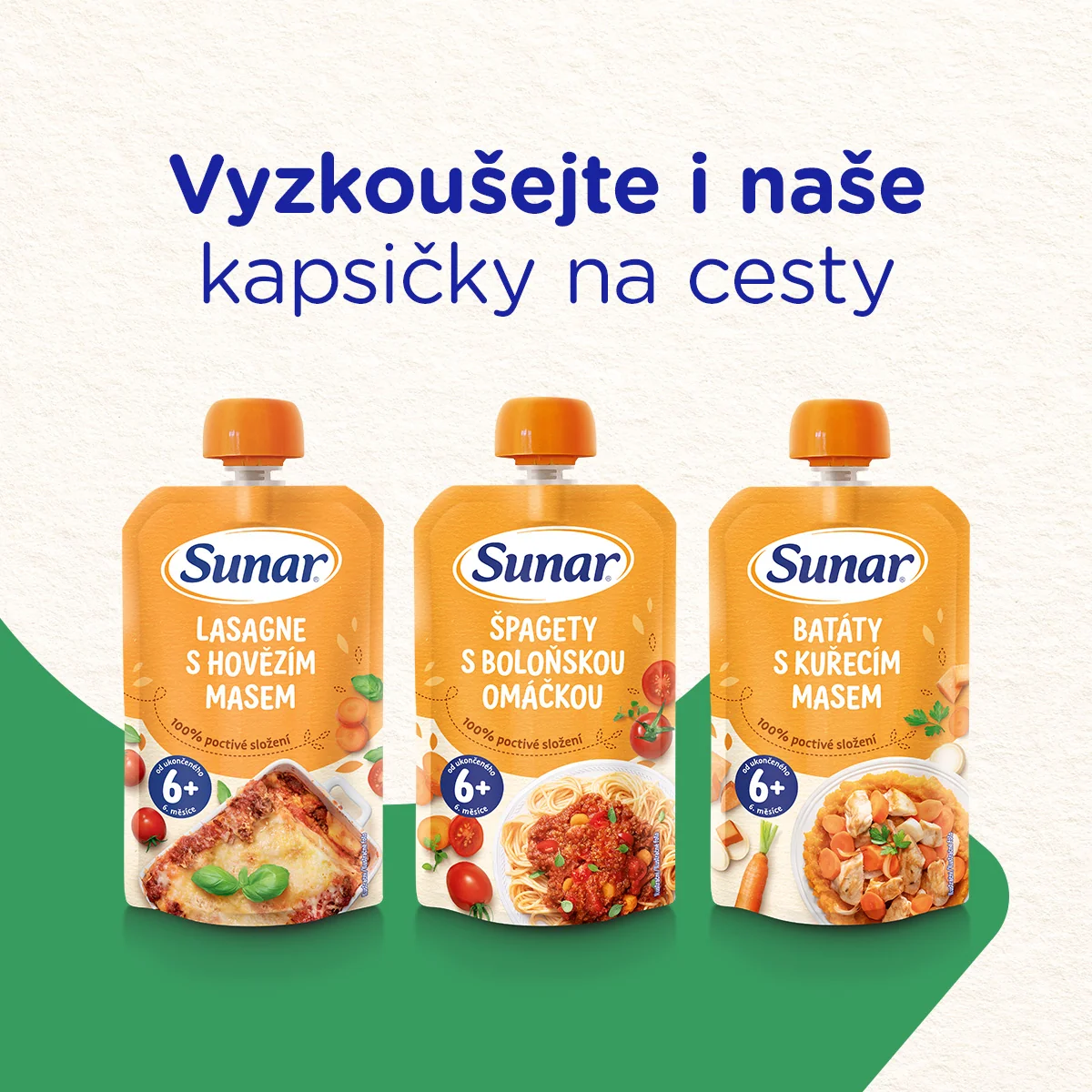 Sunar Příkrm Zeleninové ragú s hovězím 8m+ 190 g