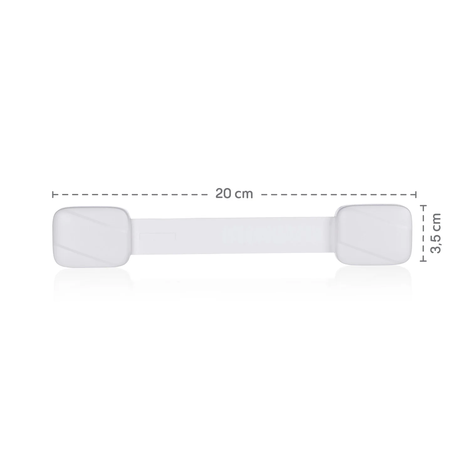 Zopa Zámek skříněk nastavitelný 1ks, White