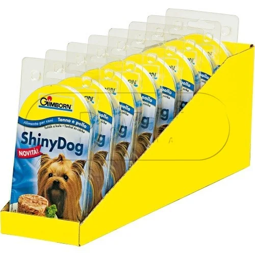 ShinyDog konzerva kuřecí+tuňák 2x85g