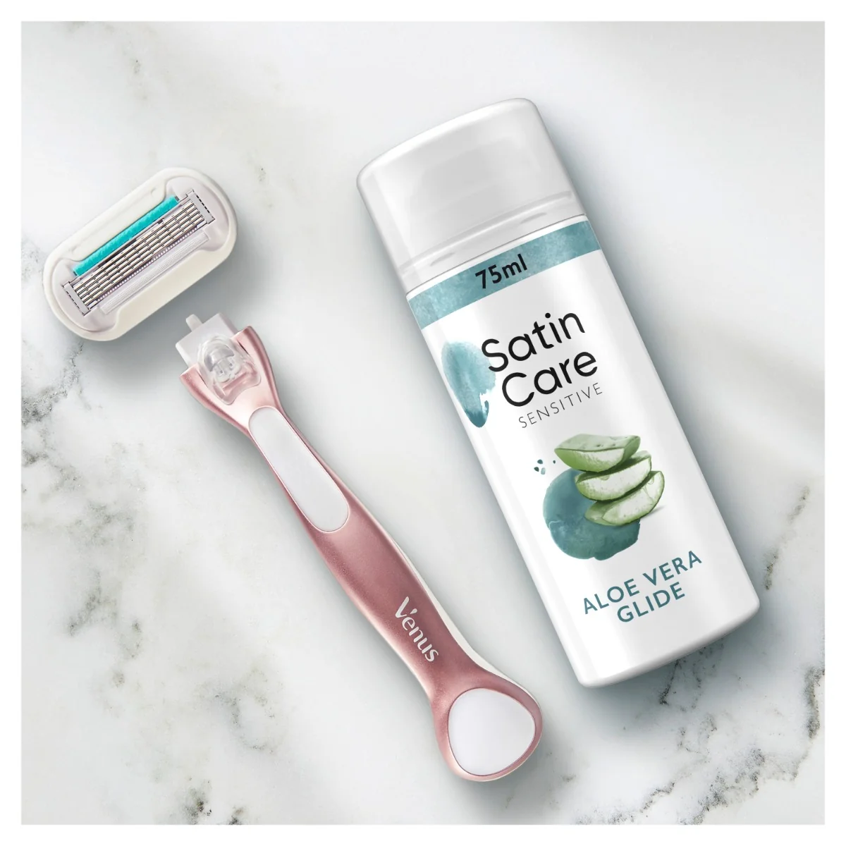Gillette Venus Satin Care Sensitive gel na holení 75 ml