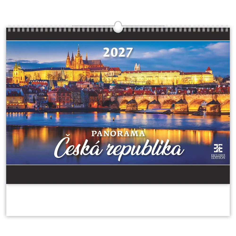 Helma Nástěnný kalendář Panorama – Česká republika  2027 48,5 × 33,4 cm