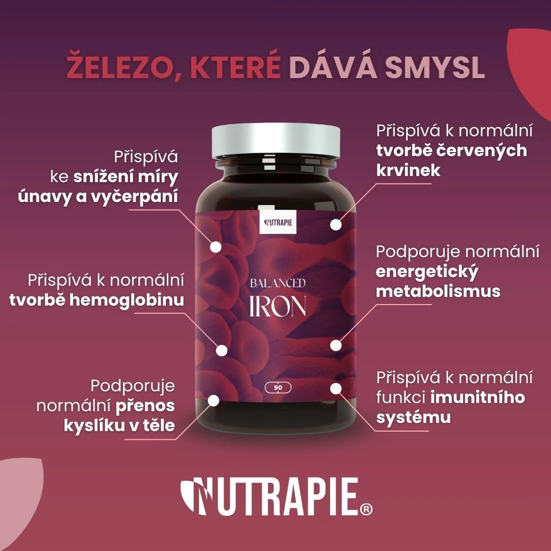 Nutrapie Balanced Iron 90 kapslí