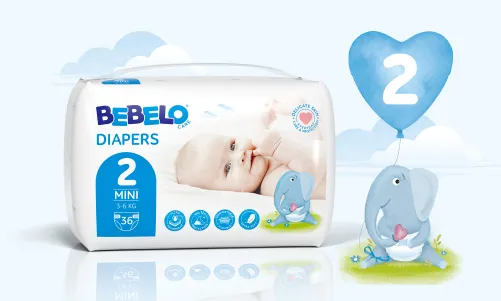 Proč si vybrat plenky BEBELO Care Diapers Mini 2 dětské pleny