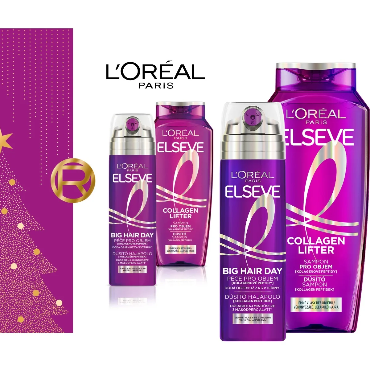 L'Oréal Paris Elseve Collagen Lifter dárková sada 2 ks