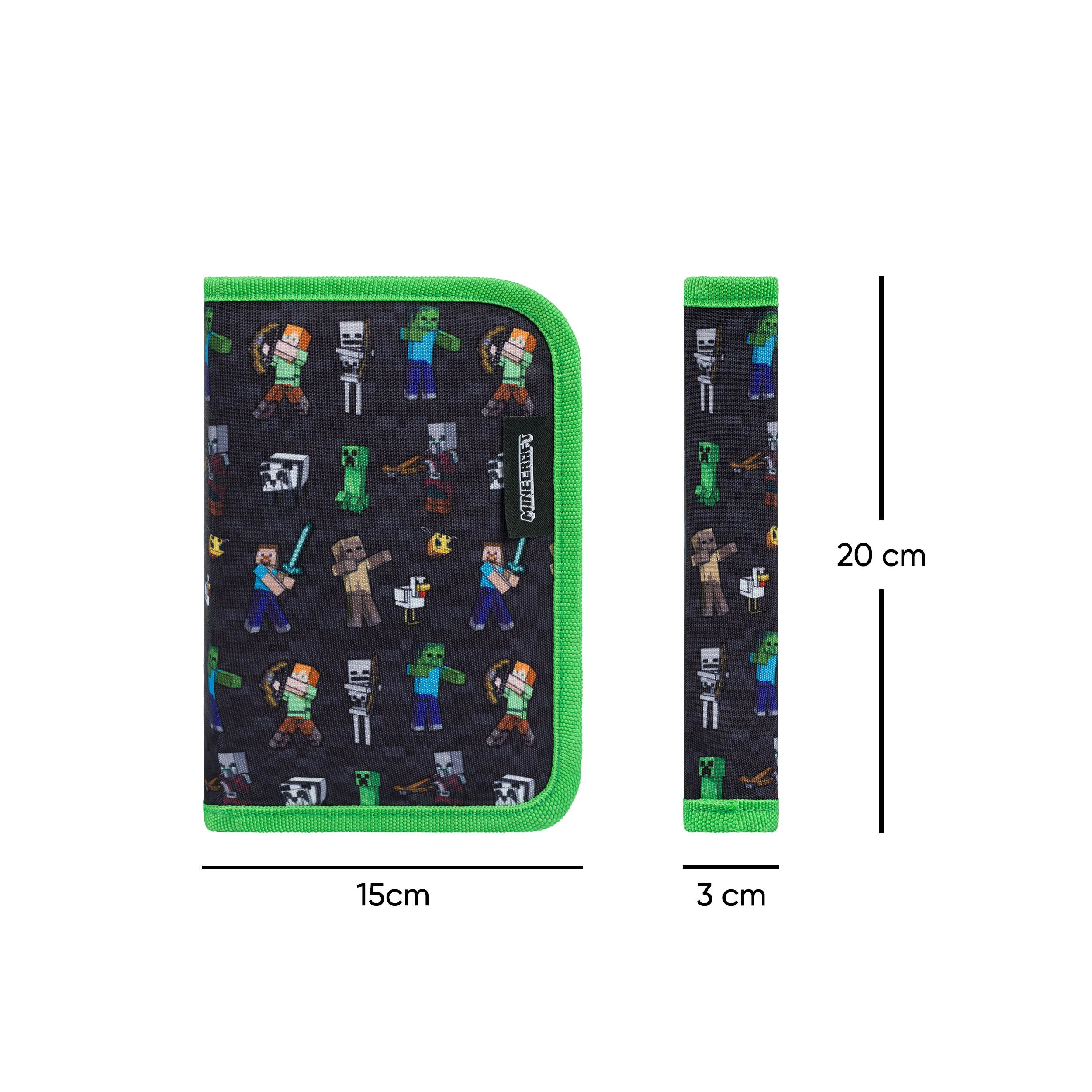 Baagl Školní penál jednopatrový Minecraft