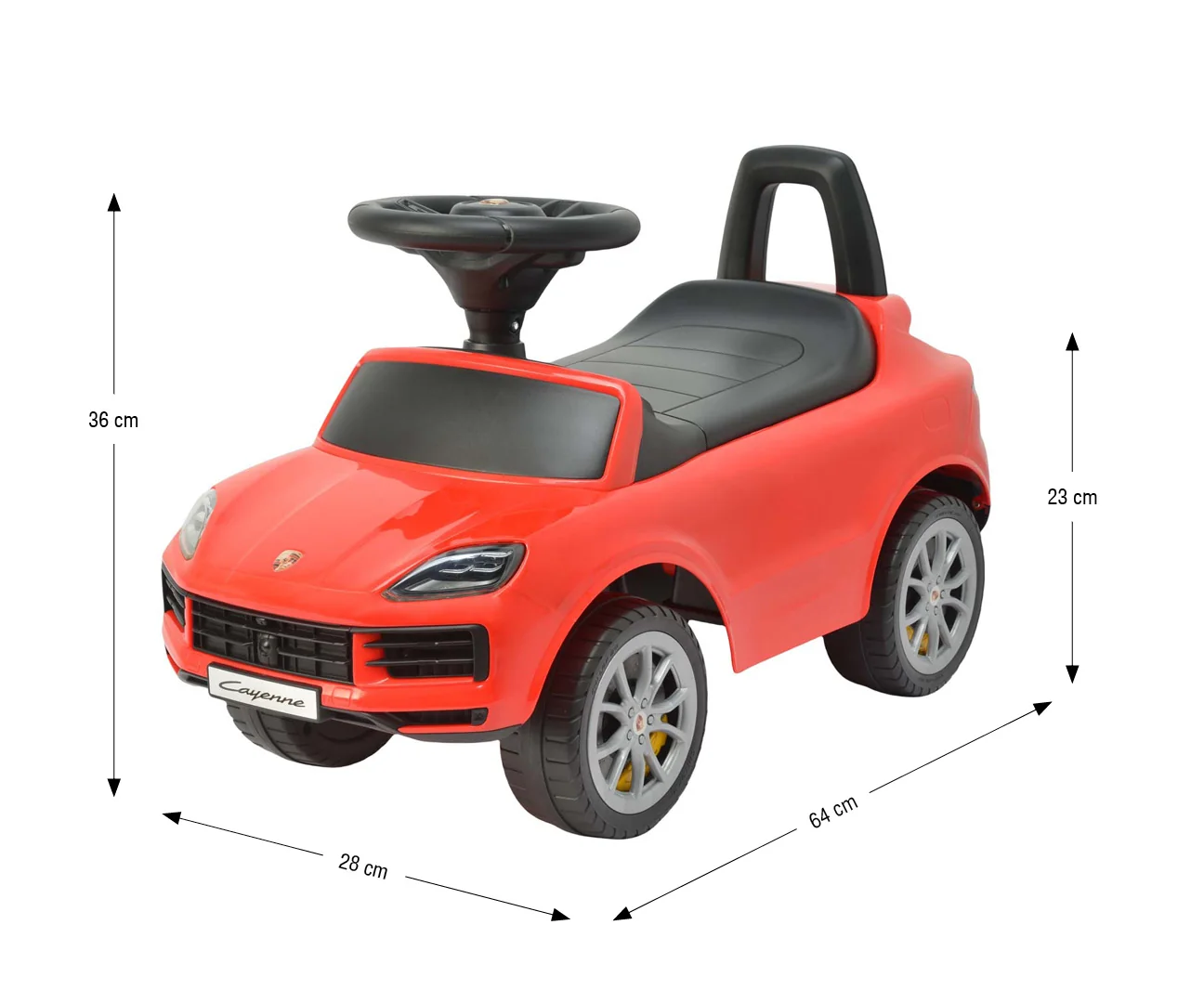 Milly Mally Dětské odrážedlo Porsche Cayenne S Milly Mally – jezdítko - červené