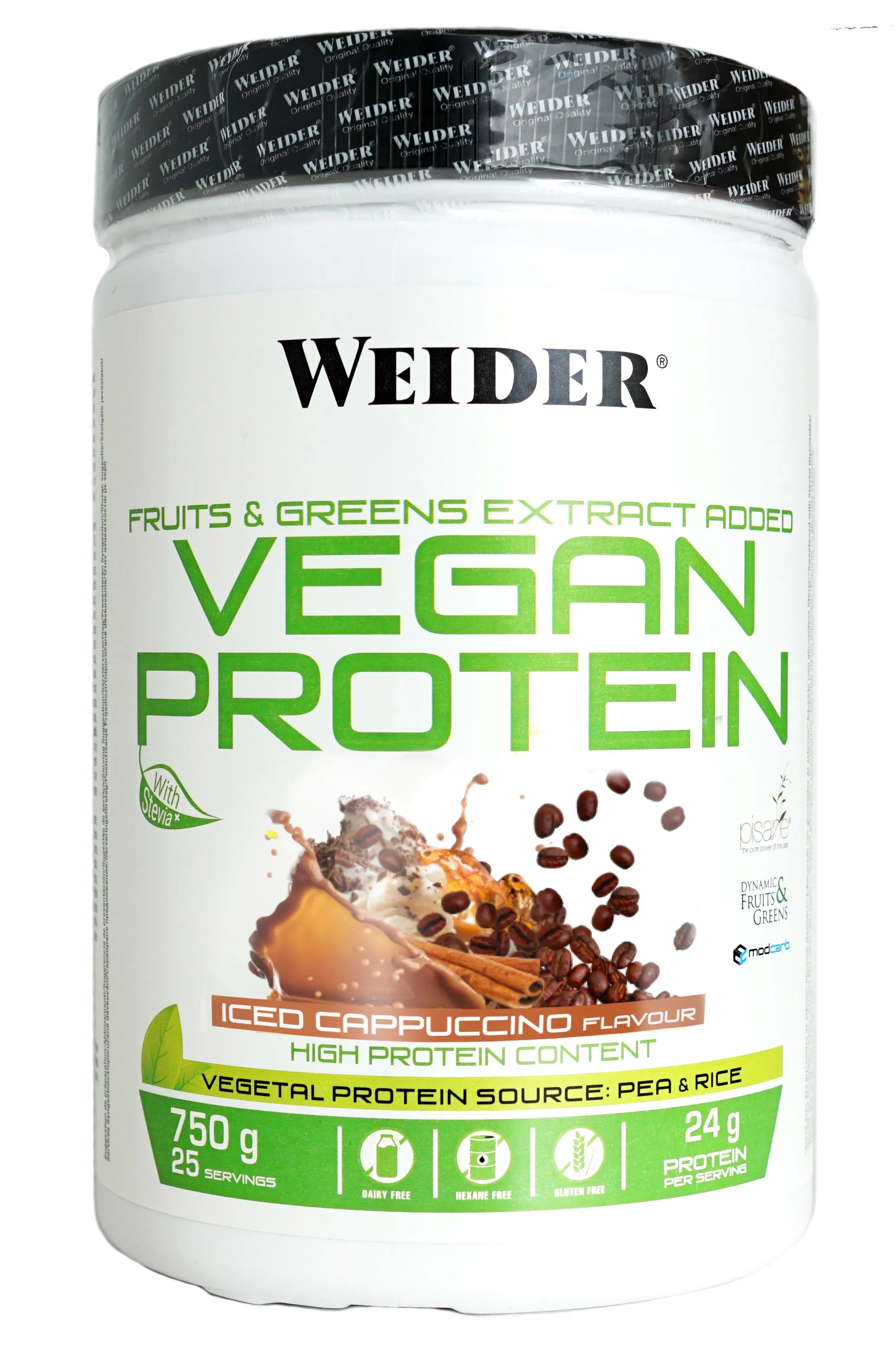 WEIDER Vegan protein iced coffee 750 g