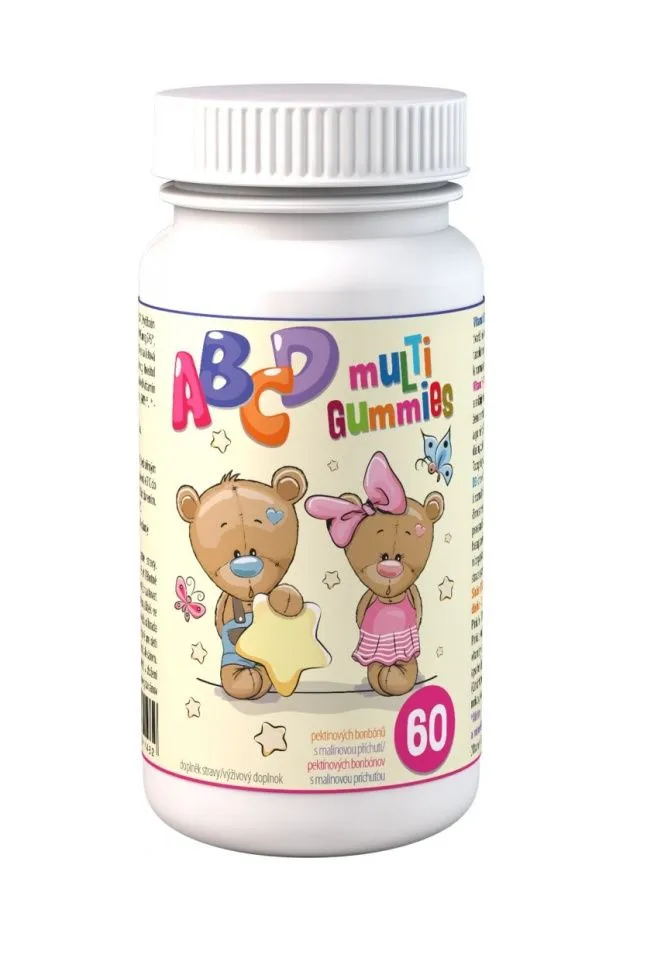 Clinical ABCD Multi Gummies 60 pektinových bonbónů s malinovou příchutí