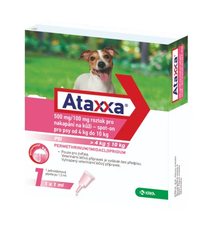 Ataxxa pro psy 4-10 kg spot-on 1x1 ml