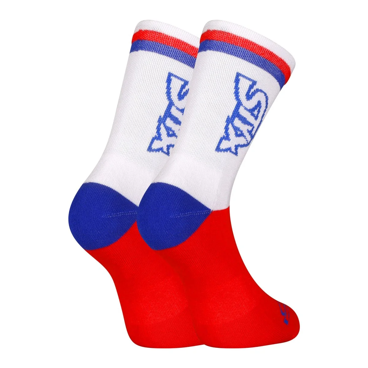 Styx 3PACK ponožky vysoké červené trikolóra (3HV10444) M
