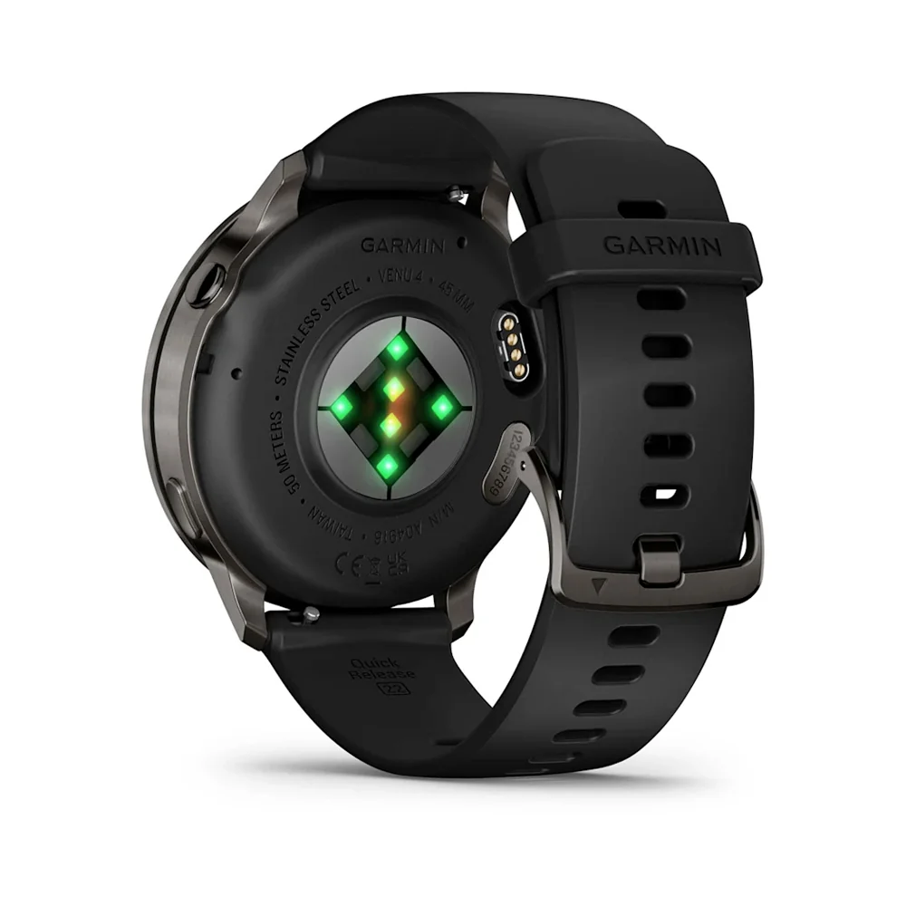 Garmin Venu 4 45 mm chytré hodinky Slate/Black Silicone
