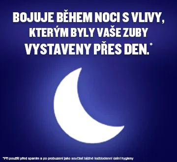 Ústní voda LISTERINE® Advanced Nightly Reset s jemnou příchutí je určena pro remineralizaci zubní skloviny 