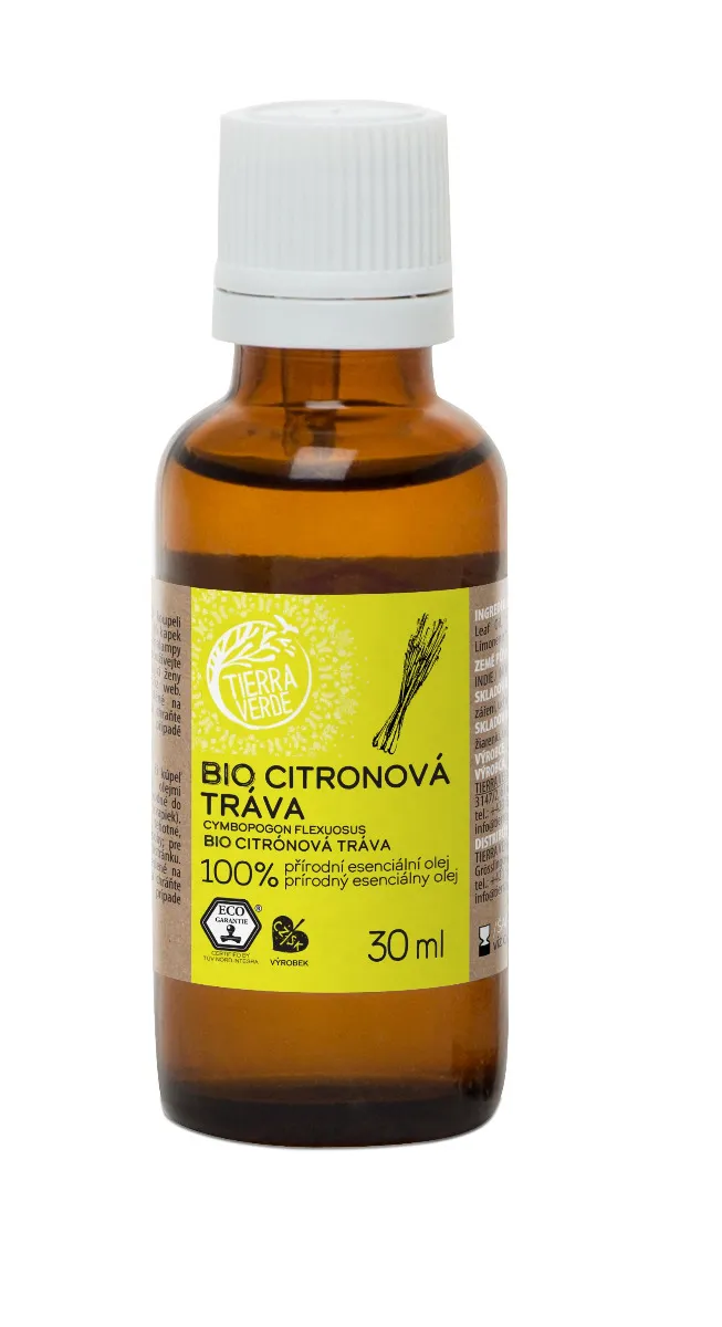 Tierra Verde Esenciální olej BIO Citronová tráva