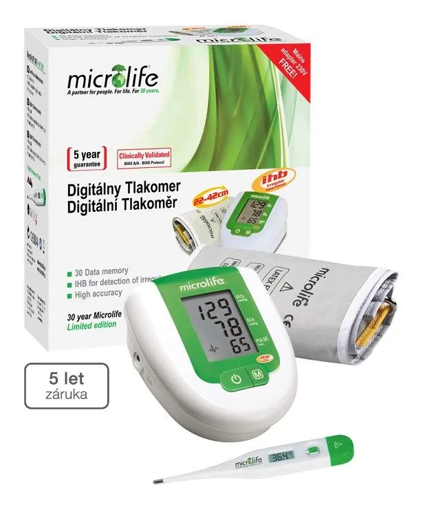 Microlife BP 3AG1 Automatický tlakoměr s teploměrem MT 3001 