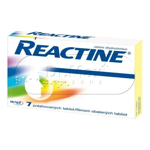 Reactine 10mg 7 tablet
