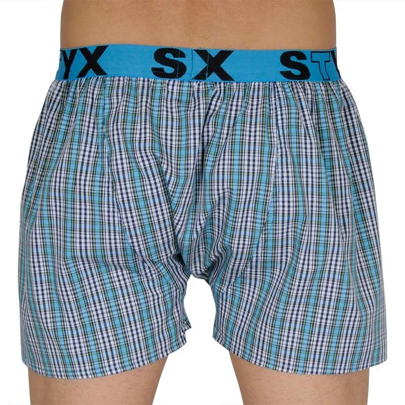 Styx Pánské trenky sportovní guma vícebarevné (B112) S
