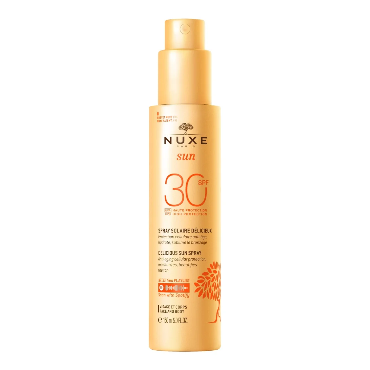 Nuxe Sun Jemný opalovací sprej na tvář a tělo SPF30 150 ml