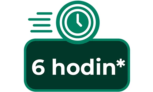 účinek za 6 hodin účinek za 6 hodin