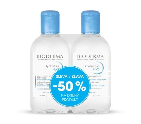 BIODERMA Hydrabio H2O micelární voda 250 ml 1+1 Festival