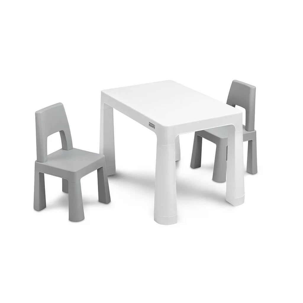 Toyz Sada dětského nábytku TOYZ MONTI 1+2, šedá/bílá