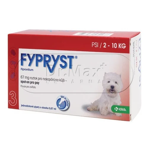 Fypryst spot-on S (pes 2-10kg) 3 pipety