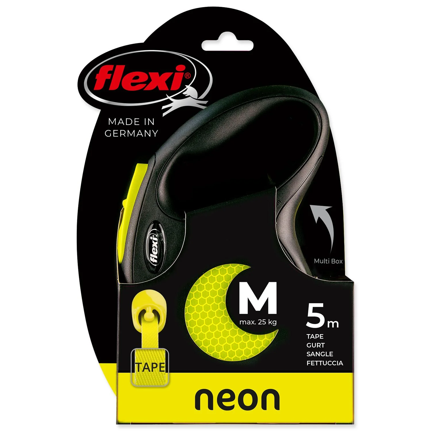 Flexi Vodítko New Neon páska M 5m