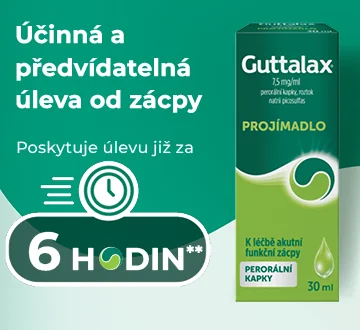 Účinná a předvídatelná úleva od zácpy. Poskytuje úlevu již za 10 minut. Guttalax kapky. Účinná a předvídatelná úleva od zácpy. Poskytuje úlevu již za 10 minut. Guttalax kapky.