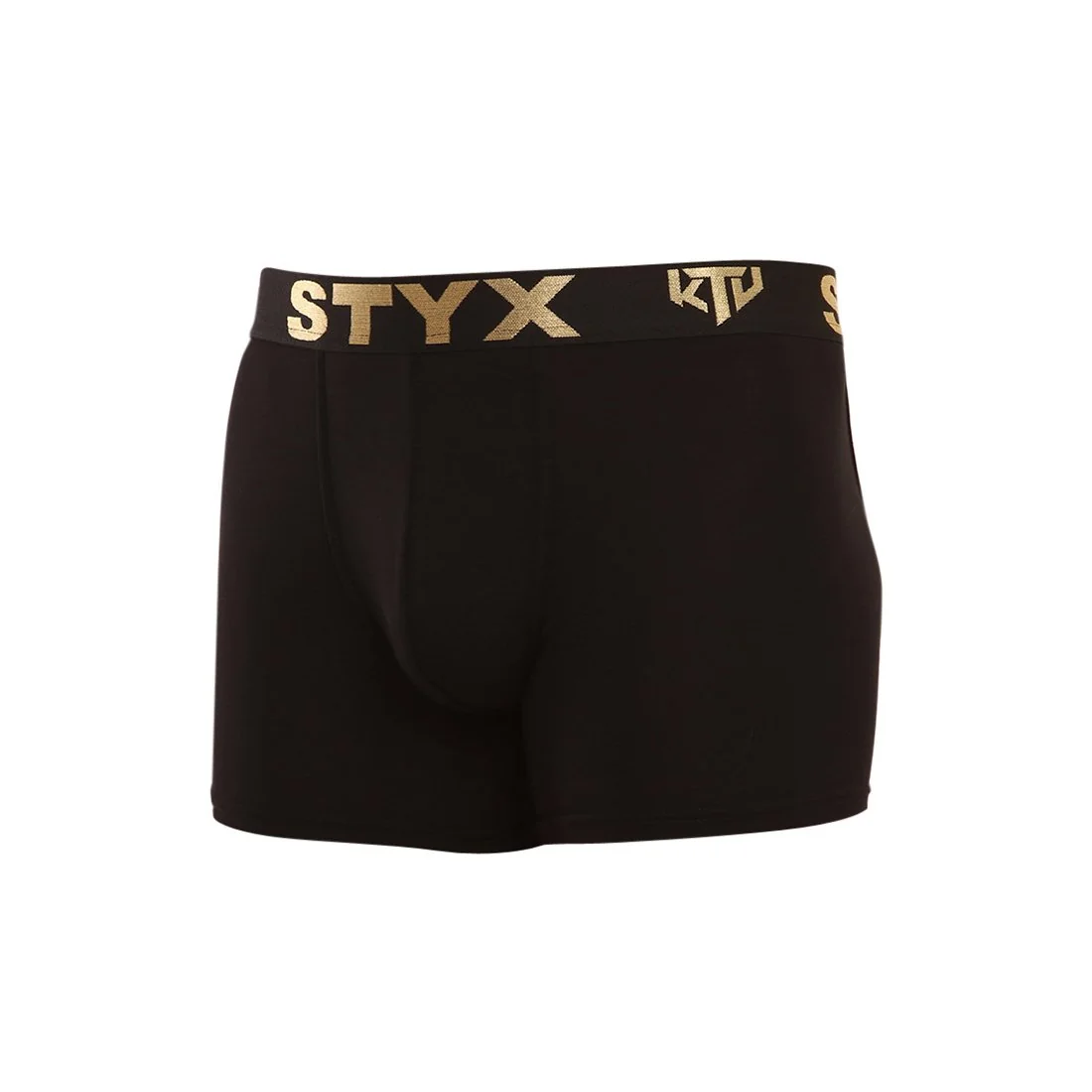 Styx Pánské boxerky / KTV long sportovní guma černé - černá guma (UTC960) M