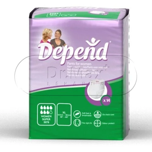 Natahovací kalhotky pro ženy DEPEND Super XL 14ks